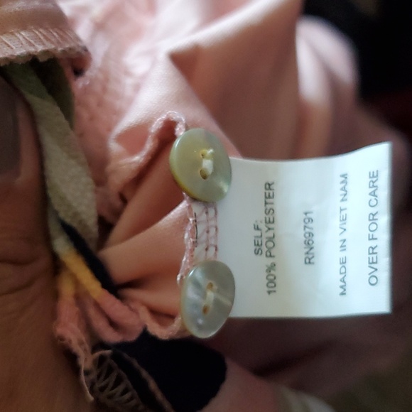 Fig & Flower Anthropologie Contrasting Stripe Floral Print Maxi Dress Women XL - Picture 6 of 10